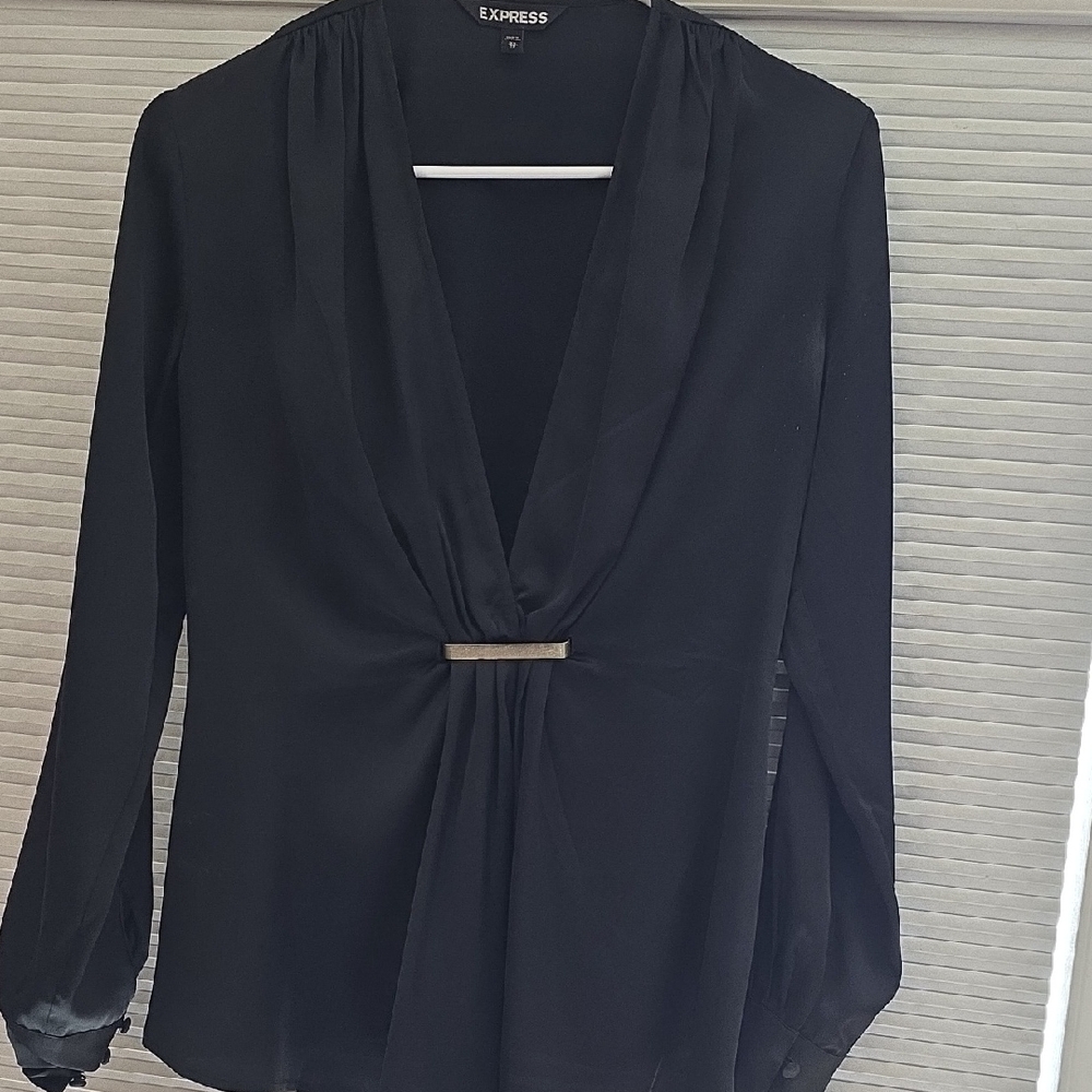 Express Elegant Black Blouse
